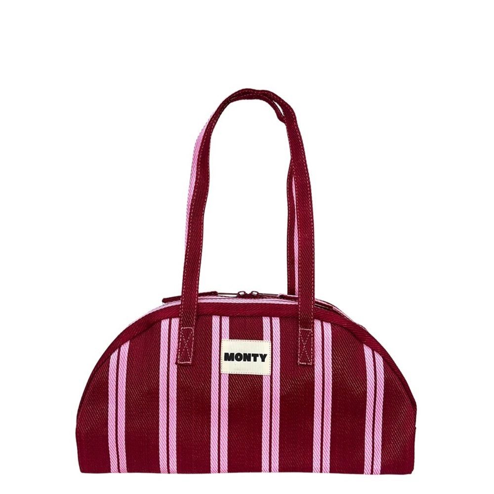 MONTY Arc Shoulder Bag Pink/Malbec